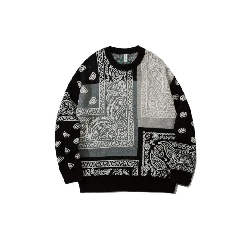 Knitted Christmas Jumpers Sweaters Men Winter Harajuku Casual Bandana Paisley Pattern Pullover O-neck Sweater Men Tops w2223
Knitted Christmas Jumpers Sweaters Men Winter Harajuku Casual Bandana Paisley Pattern Pullover O-neck Sweater Men Tops w2223