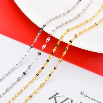 Solid 925 Sterling Silver Snake chain Water wave chain Box chain Chopin chain Ingot chain O-chain Seeds chain for jewelry diy
Solid 925 Sterling Silver Snake chain Water wave chain Box chain Chopin chain Ingot chain O-chain Seeds chain for jewelry diy