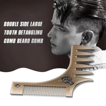 Men Beard Shaping Styling Template Comb Double Side Large Tooth Men's Beards Combs Beauty Tool for Hair Beard Trim Templates 
Men Beard Shaping Styling Template Comb Double Side Large Tooth Men's Beards Combs Beauty Tool for Hair Beard Trim Templates