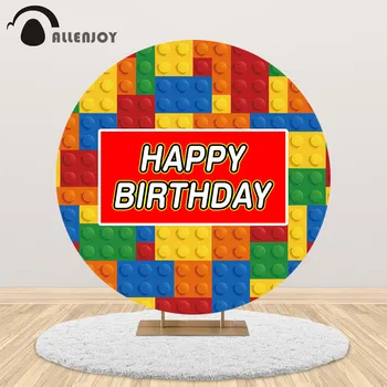 Allenjoy Round Backdrop Birthday Colorful Tetris Building Block Photography Background Computer Print Child Party Tablecloth
Allenjoy Round Backdrop Birthday Colorful Tetris Building Block Photography Background Computer Print Child Party Tablecloth