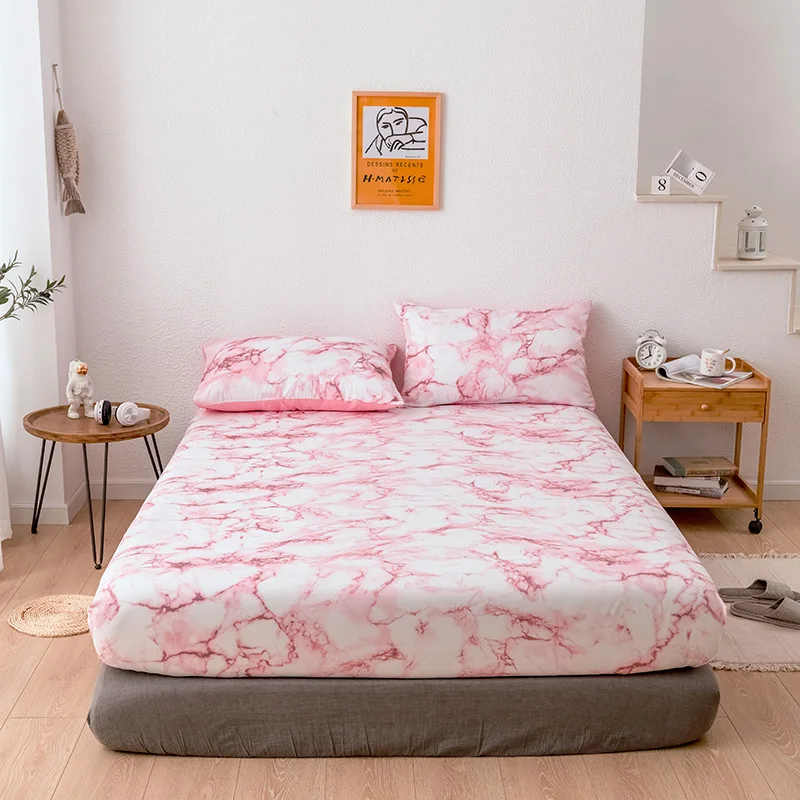 6 Colors Classic Marble Pattern Bedspread Fitted Sheet for Beds Elastic Home Textile Twin/Full/Queen/King Bed Cover Set
6 Colors Classic Marble Pattern Bedspread Fitted Sheet for Beds Elastic Home Textile Twin/Full/Queen/King Bed Cover Set