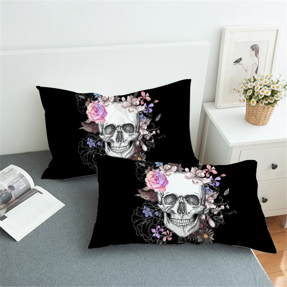 50X70CM Sugar Skull Pillow Case Floral Pillow Case Pink Roses Flowers Gothic Throw Cover for Sofa Black Pillow Covers
50X70CM Sugar Skull Pillow Case Floral Pillow Case Pink Roses Flowers Gothic Throw Cover for Sofa Black Pillow Covers