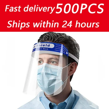 500PCS Set Reusable Safety Transparent Protective Face Shield Mask Dust-Proof Oil-Proof Anti-Splash Face Protection Mask
500PCS Set Reusable Safety Transparent Protective Face Shield Mask Dust-Proof Oil-Proof Anti-Splash Face Protection Mask