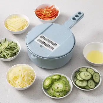 Multifunctional Kitchen Fruit Grater Slicer Magic Rotate Vegetable Cutter Potato Slicer with Drain Basket Household Kitchen Tool
Multifunctional Kitchen Fruit Grater Slicer Magic Rotate Vegetable Cutter Potato Slicer with Drain Basket Household Kitchen Tool