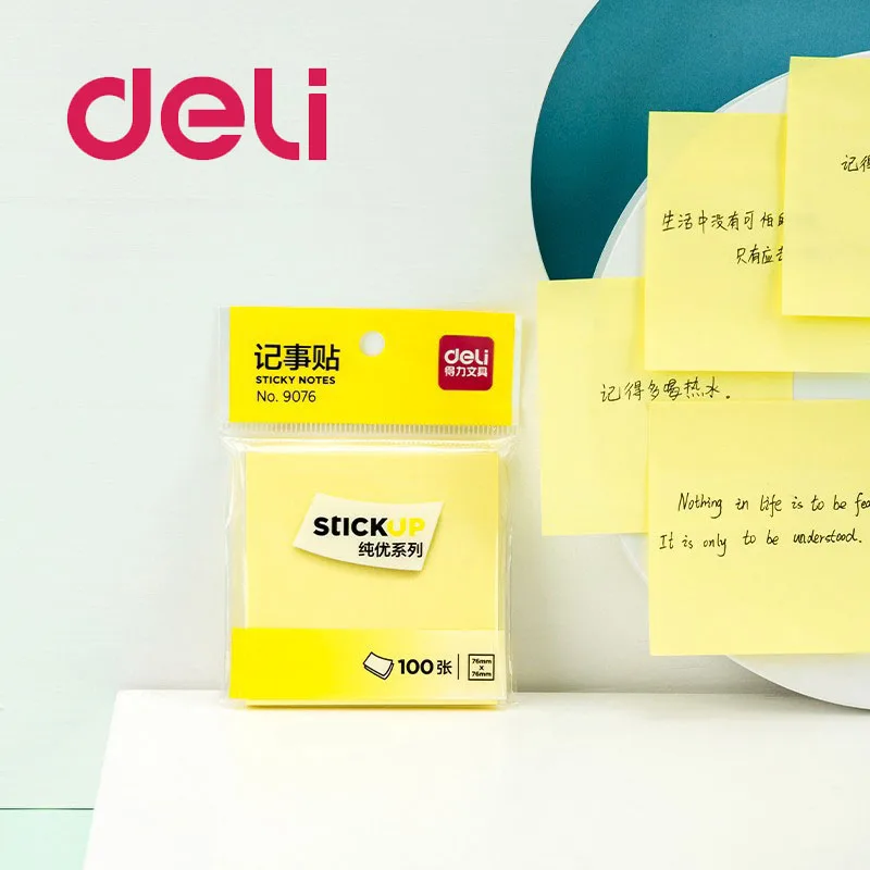 Deli 1pcs can Tear off Notes Convenient Stickers notes Little Books Yellow memo paper Stationery Office School Supplies
Deli 1pcs can Tear off Notes Convenient Stickers notes Little Books Yellow memo paper Stationery Office School Supplies