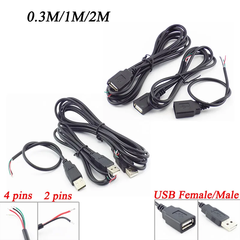 2 Pin/4 Pin Micro USB 2.0 Female/Male Jack Plug 5V Cable For DIY 2 Wire Power Charge Cord 4 Wire Transport Data Connector Adapte
2 Pin/4 Pin Micro USB 2.0 Female/Male Jack Plug 5V Cable For DIY 2 Wire Power Charge Cord 4 Wire Transport Data Connector Adapte