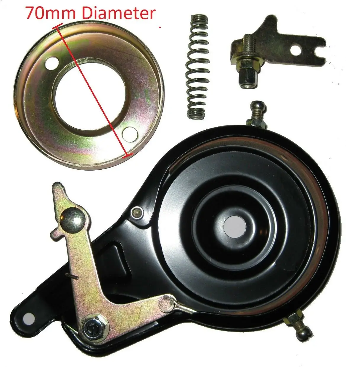 Band Brake Assembly W/ 70mm Black Rotor For Mini Moto Pocket Bike Shredder Outdoor Sports Bicycle Scooters Parts Accessories
Band Brake Assembly W/ 70mm Black Rotor For Mini Moto Pocket Bike Shredder Outdoor Sports Bicycle Scooters Parts Accessories