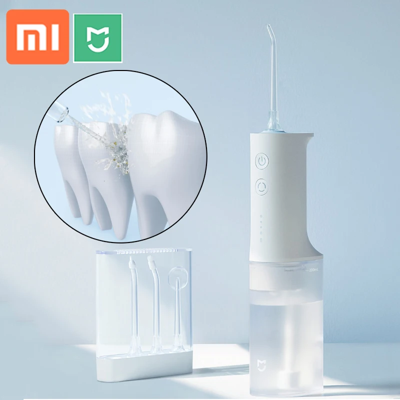 Xiaomi Electric Oral Irrigator IPX7 WaterProof Dental Water Jet Flosser 4 Modes Oral Cleaning W 4 Nozzles Memory Mouth Clean
Xiaomi Electric Oral Irrigator IPX7 WaterProof Dental Water Jet Flosser 4 Modes Oral Cleaning W 4 Nozzles Memory Mouth Clean