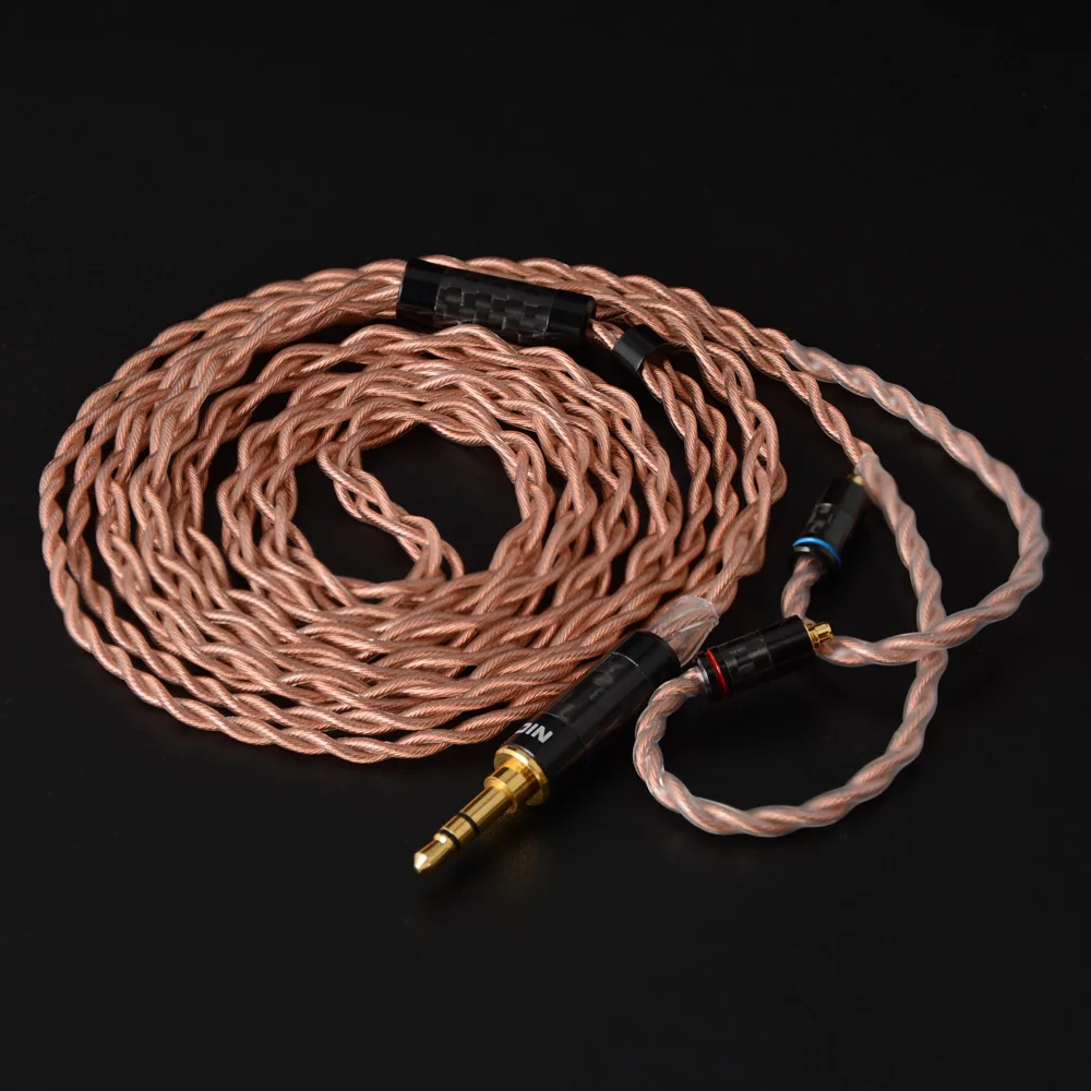 NICEHCK 4 Core 4N OFHC High Purity Oxygen-Free Copper Cable 3.5/2.5/4.4mm Plug MMCX/2Pin For TRN V90 KZZS10 PRO NICEHCK NX7/F3
NICEHCK 4 Core 4N OFHC High Purity Oxygen-Free Copper Cable 3.5/2.5/4.4mm Plug MMCX/2Pin For TRN V90 KZZS10 PRO NICEHCK NX7/F3
