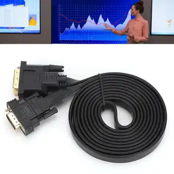 DVI 24+1 to VGA Conversion Cable Male to Male Adapter Wire GPU HDTV Display Connector 2m/6.6ft TV Converter Wires
DVI 24+1 to VGA Conversion Cable Male to Male Adapter Wire GPU HDTV Display Connector 2m/6.6ft TV Converter Wires