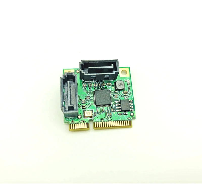Плата расширения Mini PCIe PCI-e на 2 порта SATA 3 0 поддержка HDD SSD адаптер чипсет ASM1061