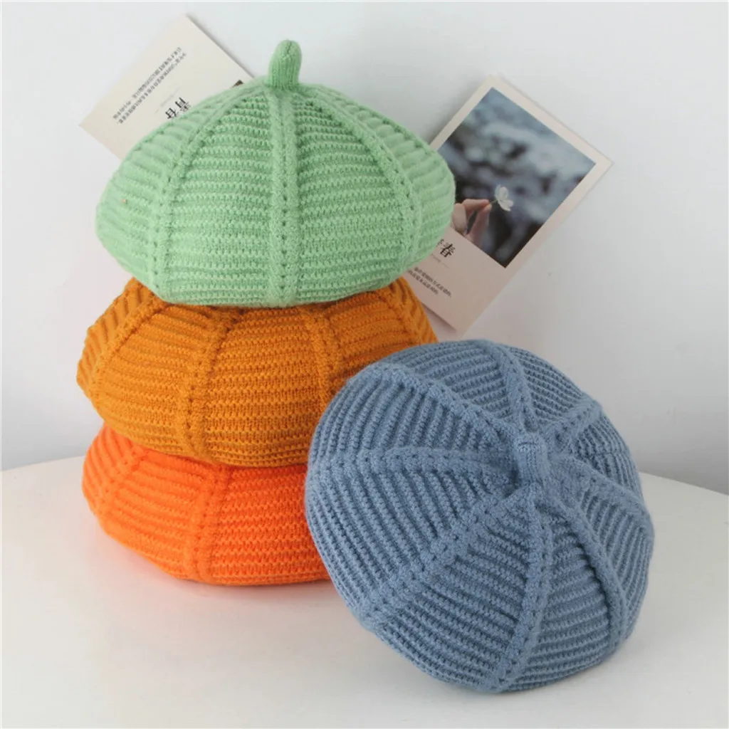 Knitting Headwear Pumpkin Hat 2019 Autumn&winter Children Pure Color Striped Headgear Wool Beret Gorro De Otoño E Invierno#20
Knitting Headwear Pumpkin Hat 2019 Autumn&winter Children Pure Color Striped Headgear Wool Beret Gorro De Otoño E Invierno#20