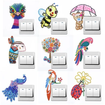 1pc DIY Animal Diamond Painting Luminous Switch Sticker Workmanship Simple Atmosphere Bedroom Wall Decals Home Decor 2020 new
1pc DIY Animal Diamond Painting Luminous Switch Sticker Workmanship Simple Atmosphere Bedroom Wall Decals Home Decor 2020 new