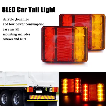 GISAEV 1X 12V 8LEDS Waterproof Durable Car Truck Led Rear Tail Light Warning Lights For Trailer Caravan UTE ATV Camplers Boats
GISAEV 1X 12V 8LEDS Waterproof Durable Car Truck Led Rear Tail Light Warning Lights For Trailer Caravan UTE ATV Camplers Boats