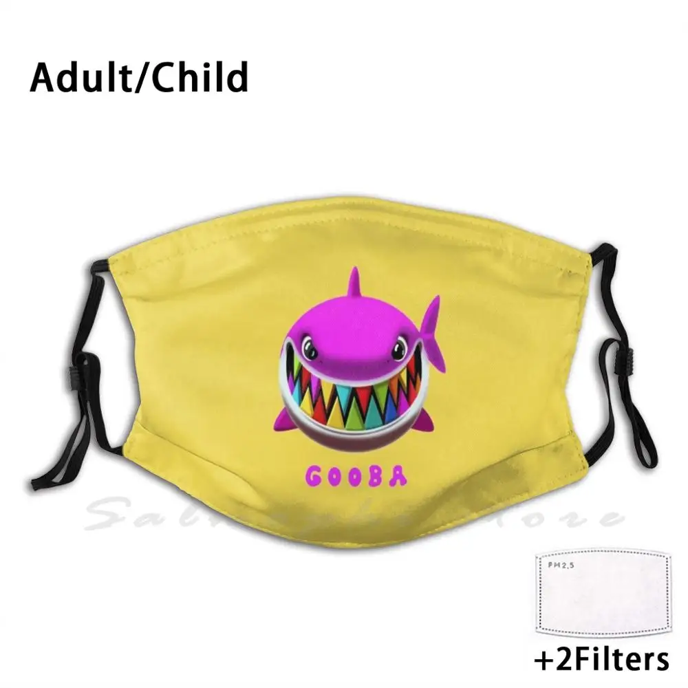 Маска 6Ix9Ine Gooba Shark Merch лучшая копия Золотая маска для лица футболка с капюшоном