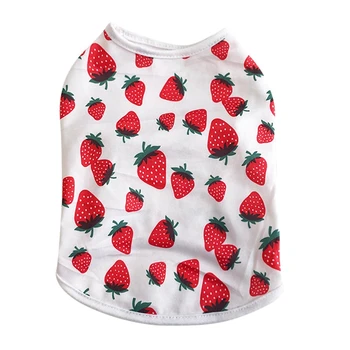 Dog Strawberry T-shirt Lovers Summer Dog Clothes 1PC Fruits Printed XS-XL Pet Clothes Pet Supplies HOT
Dog Strawberry T-shirt Lovers Summer Dog Clothes 1PC Fruits Printed XS-XL Pet Clothes Pet Supplies HOT