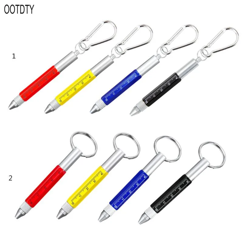 6 in 1 Multifunctional Screwdriver Level Scale Touch Screen Ballpoint Pen Keychain Carabiner
6 in 1 Multifunctional Screwdriver Level Scale Touch Screen Ballpoint Pen Keychain Carabiner