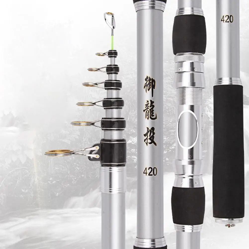 10 Pieces Telescopic Carbon Fibers Long Fishing Rod Portable High Hardness Rod
10 Pieces Telescopic Carbon Fibers Long Fishing Rod Portable High Hardness Rod