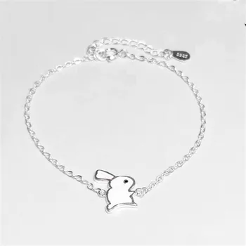 New Simple Beautiful Sweet White Rabbit 925 Sterling Silver Jewelry Personality Epoxy Animal Popular Bracelets SB180 
New Simple Beautiful Sweet White Rabbit 925 Sterling Silver Jewelry Personality Epoxy Animal Popular Bracelets SB180