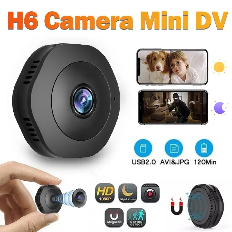 1080P Mini DV Camera Home Security Camera HD Night Vision Motion Detection Action Camera Motion Sensor Camcorder
1080P Mini DV Camera Home Security Camera HD Night Vision Motion Detection Action Camera Motion Sensor Camcorder