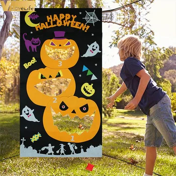 Halloween Pumpkin Bean BagToss Game Christmas Game for Family Outdoor Activity Kids Game Felt Hanging Halloween Decoration Props
Halloween Pumpkin Bean BagToss Game Christmas Game for Family Outdoor Activity Kids Game Felt Hanging Halloween Decoration Props