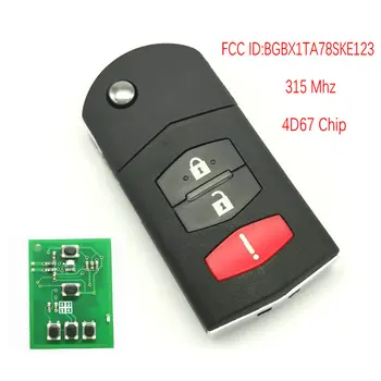 Datong World For Mazda Remote Key FCC ID BGBX1TA783SKE123 4D63 Chip 315 Mhz Auto Smart Remote Control Replace Flip Key
Datong World For Mazda Remote Key FCC ID BGBX1TA783SKE123 4D63 Chip 315 Mhz Auto Smart Remote Control Replace Flip Key