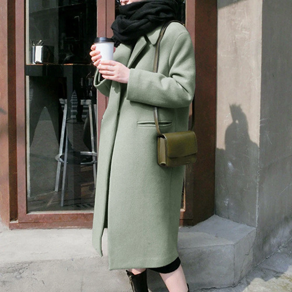 LASPERAL 2019 New Arrival Women Solid Color Wool Blend Coat Long Sleeve Turn-Down Collar Warm Autumn Winter Wool Women Jackets
LASPERAL 2019 New Arrival Women Solid Color Wool Blend Coat Long Sleeve Turn-Down Collar Warm Autumn Winter Wool Women Jackets