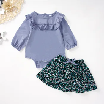 Baby Girls 3-24M Cotton Long Sleeve Romper and Tutu Floral Skirts 2PC Outfits 4sets/lot 
Baby Girls 3-24M Cotton Long Sleeve Romper and Tutu Floral Skirts 2PC Outfits 4sets/lot