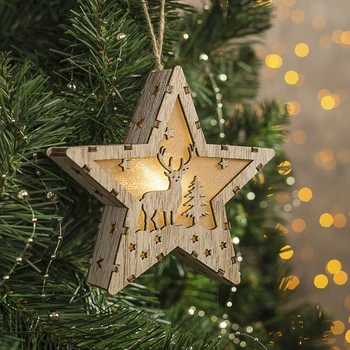 Figure wooden star "Deer and Christmas tree", 14х13х3 cm, baht (set), 1 LED, T / WHITE 4364297
Figure wooden star "Deer and Christmas tree", 14х13х3 cm, baht (set), 1 LED, T / WHITE 4364297
