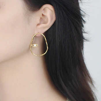 Yhpup Minimalist Face Eye Geometric Stud Earrings Copper High Quality Brincos Zirconia S925 Jewelry pendientes mujer moda 2019
Yhpup Minimalist Face Eye Geometric Stud Earrings Copper High Quality Brincos Zirconia S925 Jewelry pendientes mujer moda 2019