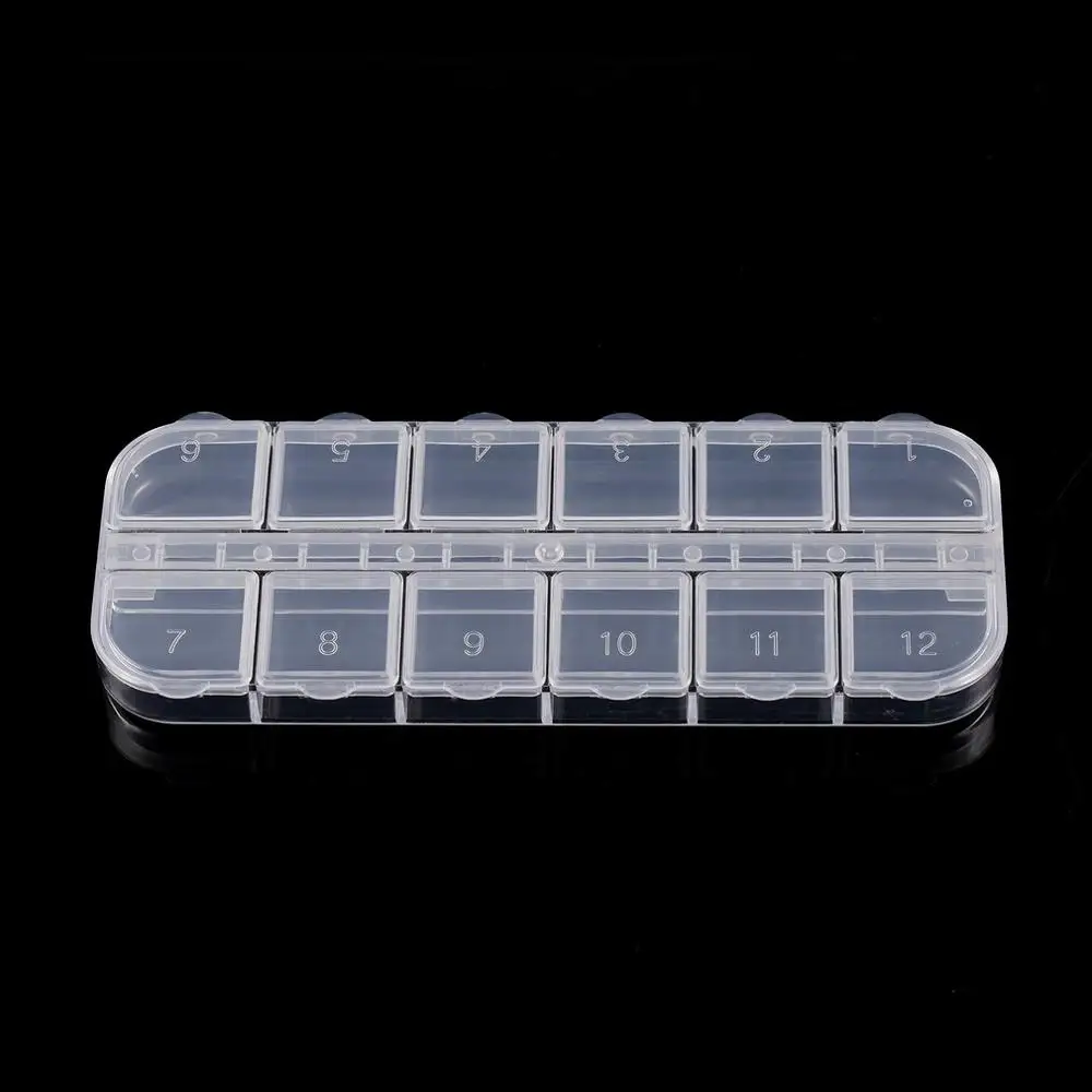 Transparent 12 Grids Plastic Storage Case Box Multi-Function Organizer Holder For Jewelry Pill Nail Art Drug Ring
Transparent 12 Grids Plastic Storage Case Box Multi-Function Organizer Holder For Jewelry Pill Nail Art Drug Ring