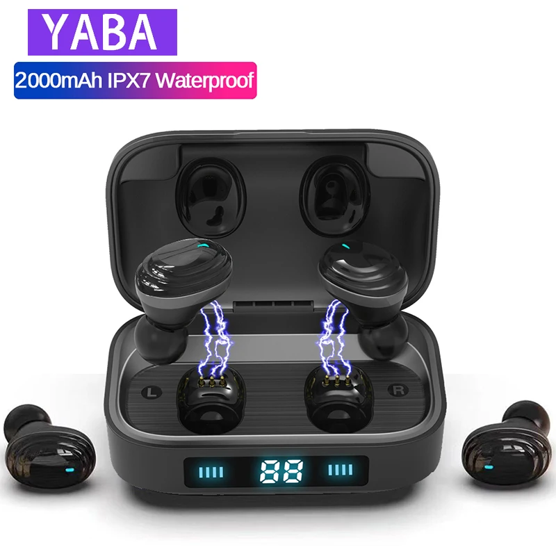 YABA H01 9D Stereo Bluetooth earphone,TWS Music earbuds Touch Control LED Display Headset with Mic for iphone xiaomi huawei
YABA H01 9D Stereo Bluetooth earphone,TWS Music earbuds Touch Control LED Display Headset with Mic for iphone xiaomi huawei