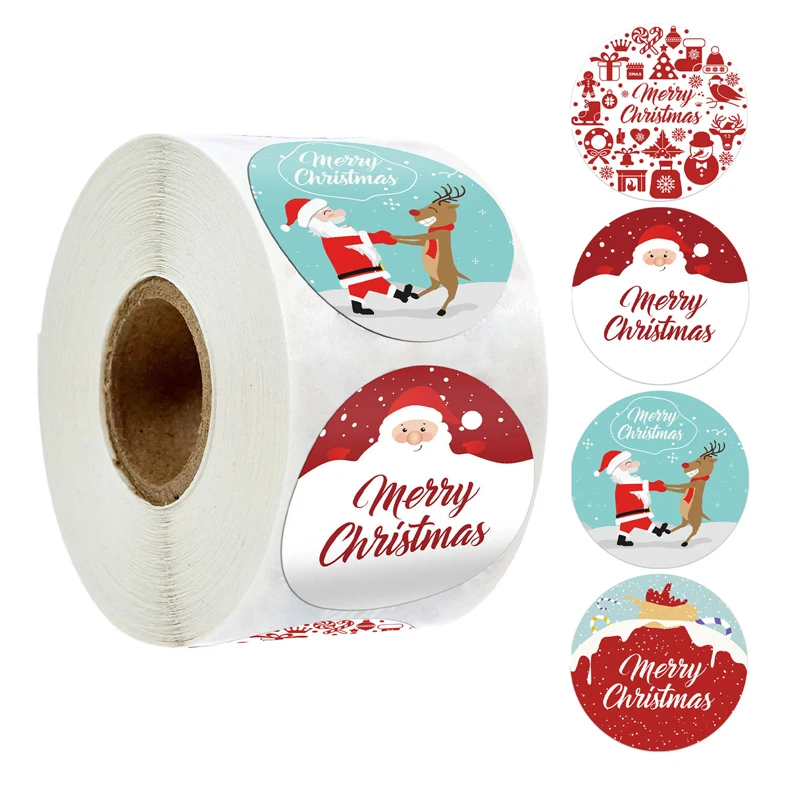 500 Pcs/Roll Merry Christmas Stickers Red 1.5 Inch Round Stickers For Handmade Paper Envelopes Gifts for Christmas Package Label
500 Pcs/Roll Merry Christmas Stickers Red 1.5 Inch Round Stickers For Handmade Paper Envelopes Gifts for Christmas Package Label