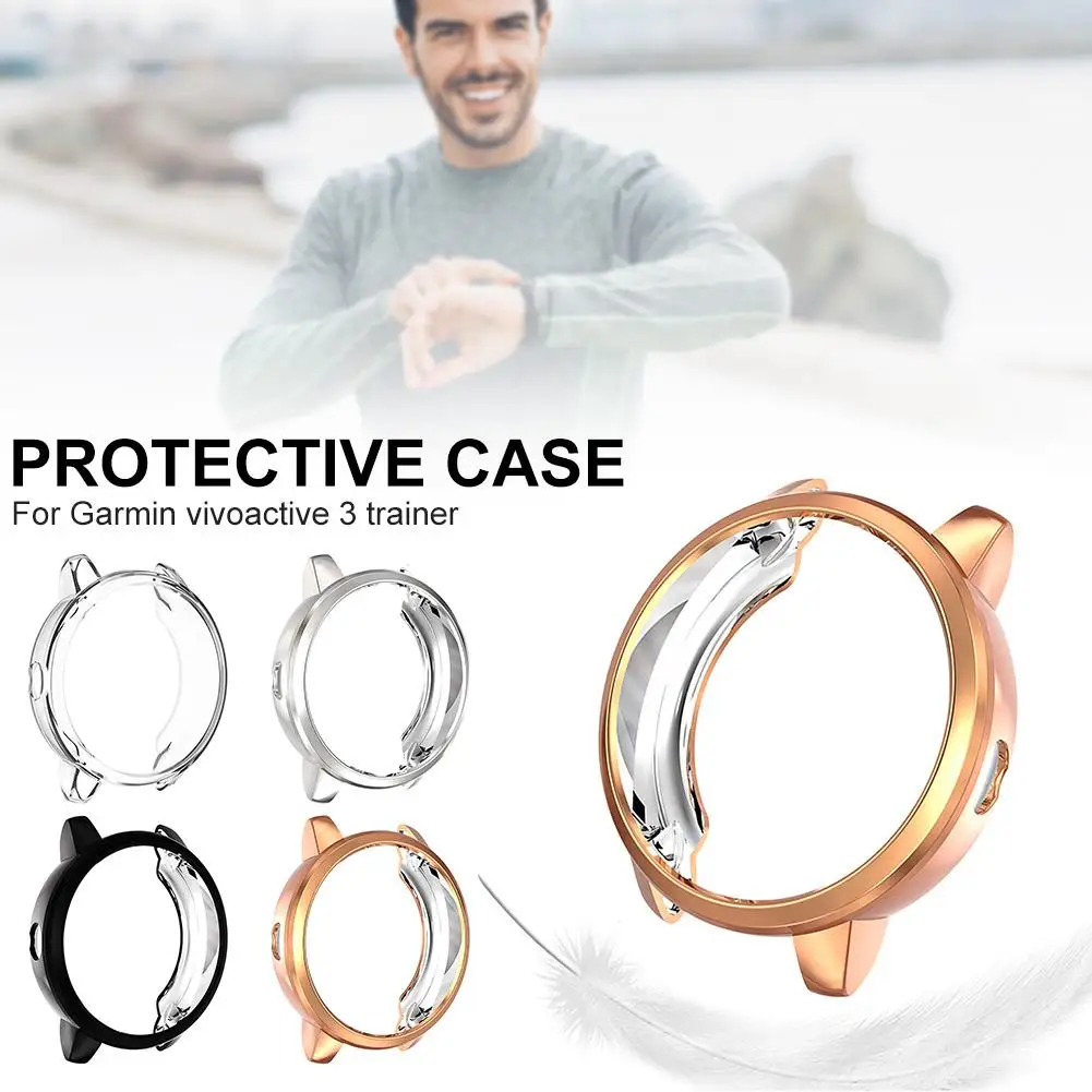 TPU Smart Watch Protective Case For Garmin vivoactive3 trainer Electroplate Color Shockproof Cover Shell Smartwatch Accessories
TPU Smart Watch Protective Case For Garmin vivoactive3 trainer Electroplate Color Shockproof Cover Shell Smartwatch Accessories