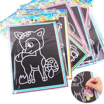 Drawing Toys,drawing Board+brush Magic Color Scratch Art Paper Coloring Cards Available on Both Sides Scratch for Children Kid
Drawing Toys,drawing Board+brush Magic Color Scratch Art Paper Coloring Cards Available on Both Sides Scratch for Children Kid