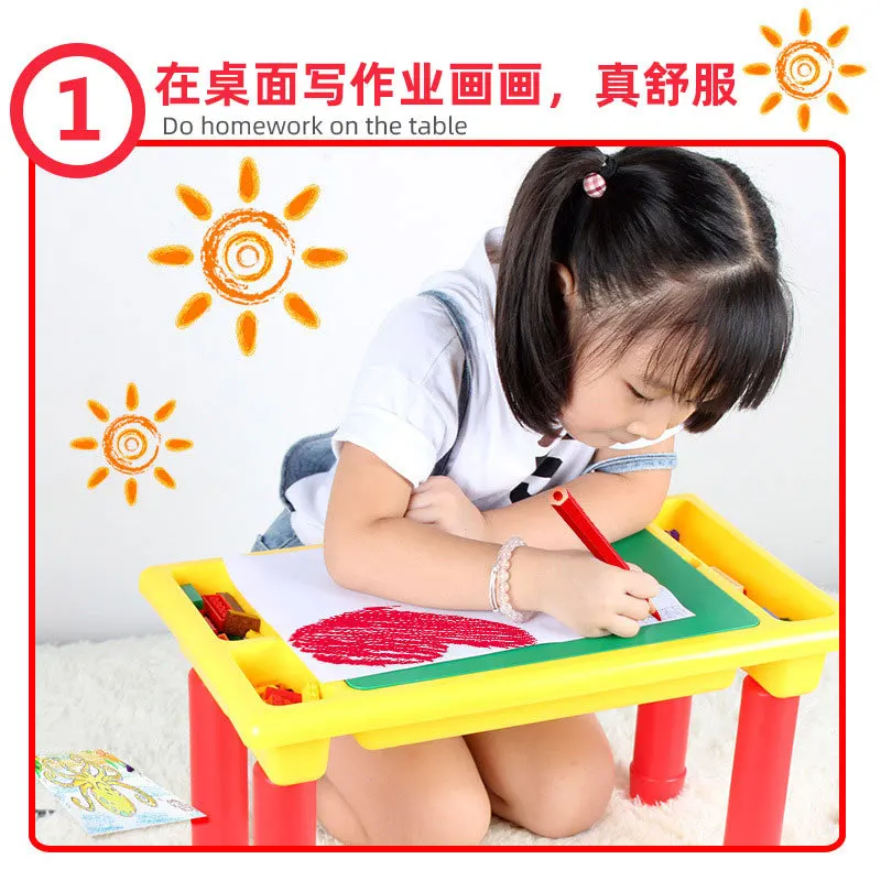 CHILDREN'S Building Blocks Table Multifunctional Game Table Compatible Granule Men And Women Children Educational Assembled Toys
CHILDREN'S Building Blocks Table Multifunctional Game Table Compatible Granule Men And Women Children Educational Assembled Toys