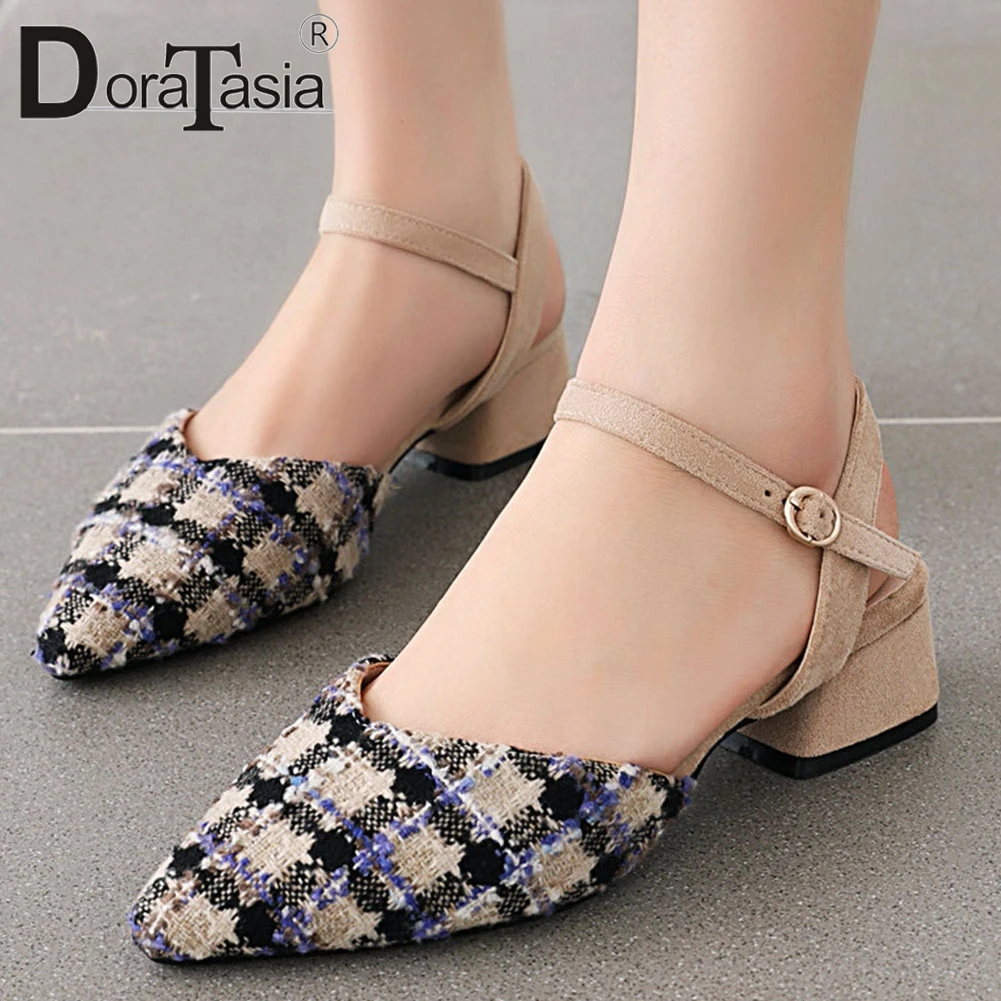 DORATASIA 2020 Trendy Brand mixed-color Sandals Elegant Shallow Sandals Women Casual Med Chunky Heels Date Shoes Woman
DORATASIA 2020 Trendy Brand mixed-color Sandals Elegant Shallow Sandals Women Casual Med Chunky Heels Date Shoes Woman
