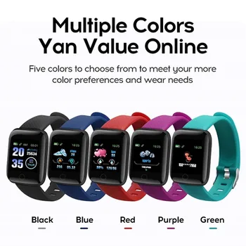 116 Plus Smart Watch Heart Rate Fitness Tracker for Women Men D13 Smartwatch Blood Pressure Sport Bracelet For Android IOS 
116 Plus Smart Watch Heart Rate Fitness Tracker for Women Men D13 Smartwatch Blood Pressure Sport Bracelet For Android IOS