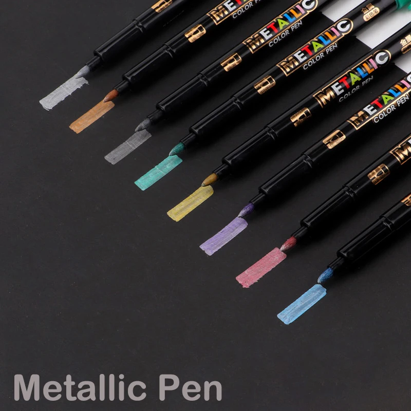 BAOKE 8Color Metallic Marker Water Based Painting Marker Pen Permanent Drawing DIY Photo Album Glass Paper Color Marker Drawing
BAOKE 8Color Metallic Marker Water Based Painting Marker Pen Permanent Drawing DIY Photo Album Glass Paper Color Marker Drawing