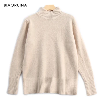 BIAORUINA 4 Colors Women's Solid Color Casual Turtleneck Knitted Sweater Office Lady Everyday Winter Pullover One Size
BIAORUINA 4 Colors Women's Solid Color Casual Turtleneck Knitted Sweater Office Lady Everyday Winter Pullover One Size