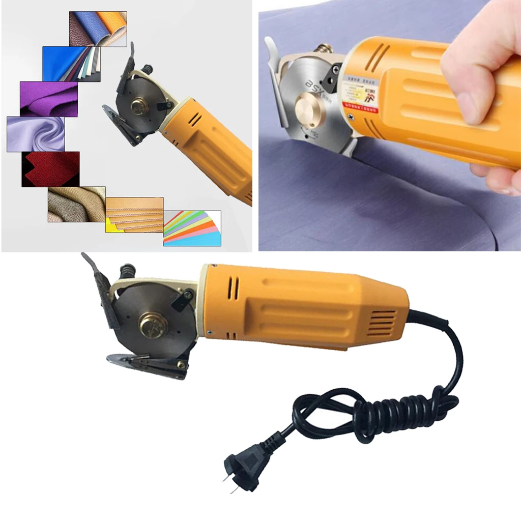 ELECTRIC ROTARY MINI FABRIC CUTTER WITH SHARPENER / 220V FOR MULTI LAYER WOOL ELECTRIC ROTARY MINI FABRIC CUTTER WITH SHARPENER / 220V FOR MULTI LAYER WOOL