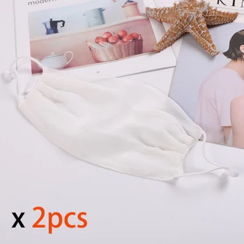 【Global Free Shipping】2pcs pack White Silk mulberry silk mask | female washable veil face towel to cover face black
【Global Free Shipping】2pcs pack White Silk mulberry silk mask | female washable veil face towel to cover face black