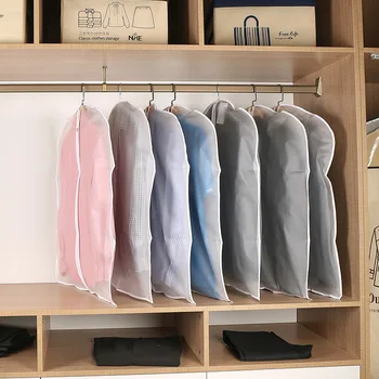 Japanese-style Simple Clothes Storage Bag Dust Cover Hanging Household Transparent Overcoat Storage Organizing Garment Suit Bag
Japanese-style Simple Clothes Storage Bag Dust Cover Hanging Household Transparent Overcoat Storage Organizing Garment Suit Bag