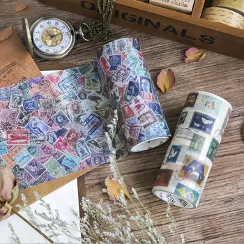 1Roll Stamp series decoration hand account DIY diary photo album sticker tape can cut scrapbook 10cm*5M
1Roll Stamp series decoration hand account DIY diary photo album sticker tape can cut scrapbook 10cm*5M