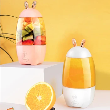 Cute Rabbit Household Portable USB Rechargeable Juicer Cup Fruit Mixer Portable mini size Fruit Juicer
Cute Rabbit Household Portable USB Rechargeable Juicer Cup Fruit Mixer Portable mini size Fruit Juicer