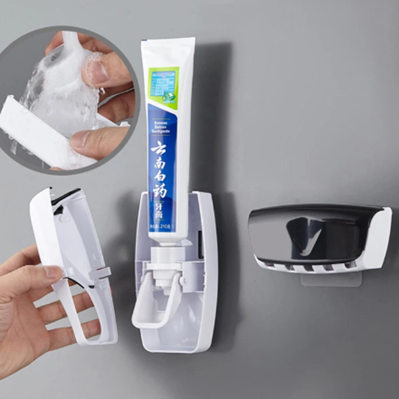 Wall-mounted Automatic Toothpaste Dispenser Set Dust-proof Toothbrush Holder For Bathroom Washable Toothpaste Holder Squeezer
Wall-mounted Automatic Toothpaste Dispenser Set Dust-proof Toothbrush Holder For Bathroom Washable Toothpaste Holder Squeezer