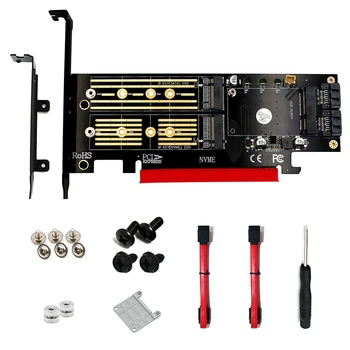 Upgrade Version 3 in 1 Msata and M.2 NGFF NVME SATA SSD to PCI-E 4X and SATA3 Adapter Riser Card Disk Converter
Upgrade Version 3 in 1 Msata and M.2 NGFF NVME SATA SSD to PCI-E 4X and SATA3 Adapter Riser Card Disk Converter