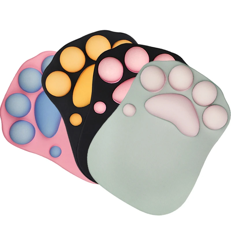 3D Mouse Pad Soft Silicone Cute Cat Paw Mouse Mat Memory Foam Wrist Rests Cushions Mousepad for kids Laptop Computer Mousepad
3D Mouse Pad Soft Silicone Cute Cat Paw Mouse Mat Memory Foam Wrist Rests Cushions Mousepad for kids Laptop Computer Mousepad