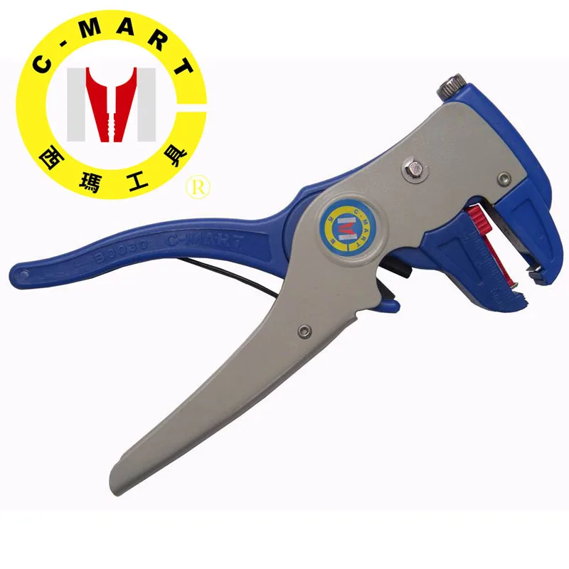 C-MART Tools Wire Stripper and Cutter Carbon Steel Stripping Plier Multifunction Wire Cutting Press Plier B0030
C-MART Tools Wire Stripper and Cutter Carbon Steel Stripping Plier Multifunction Wire Cutting Press Plier B0030