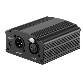 1-Channel 48V Phantom Power Supply with Adapter,Mic Cable for Any Condenser Microphone Music Recording Equipment EU PLUG
1-Channel 48V Phantom Power Supply with Adapter,Mic Cable for Any Condenser Microphone Music Recording Equipment EU PLUG